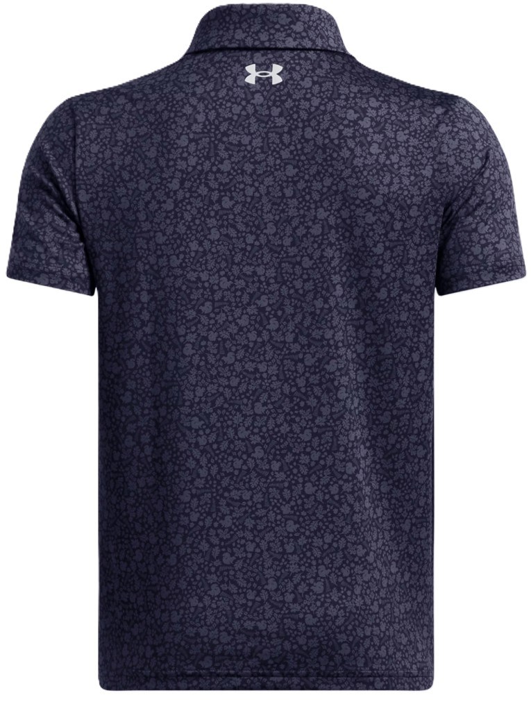 Under Armour Playoff Printed Junior Poloshirt, blau