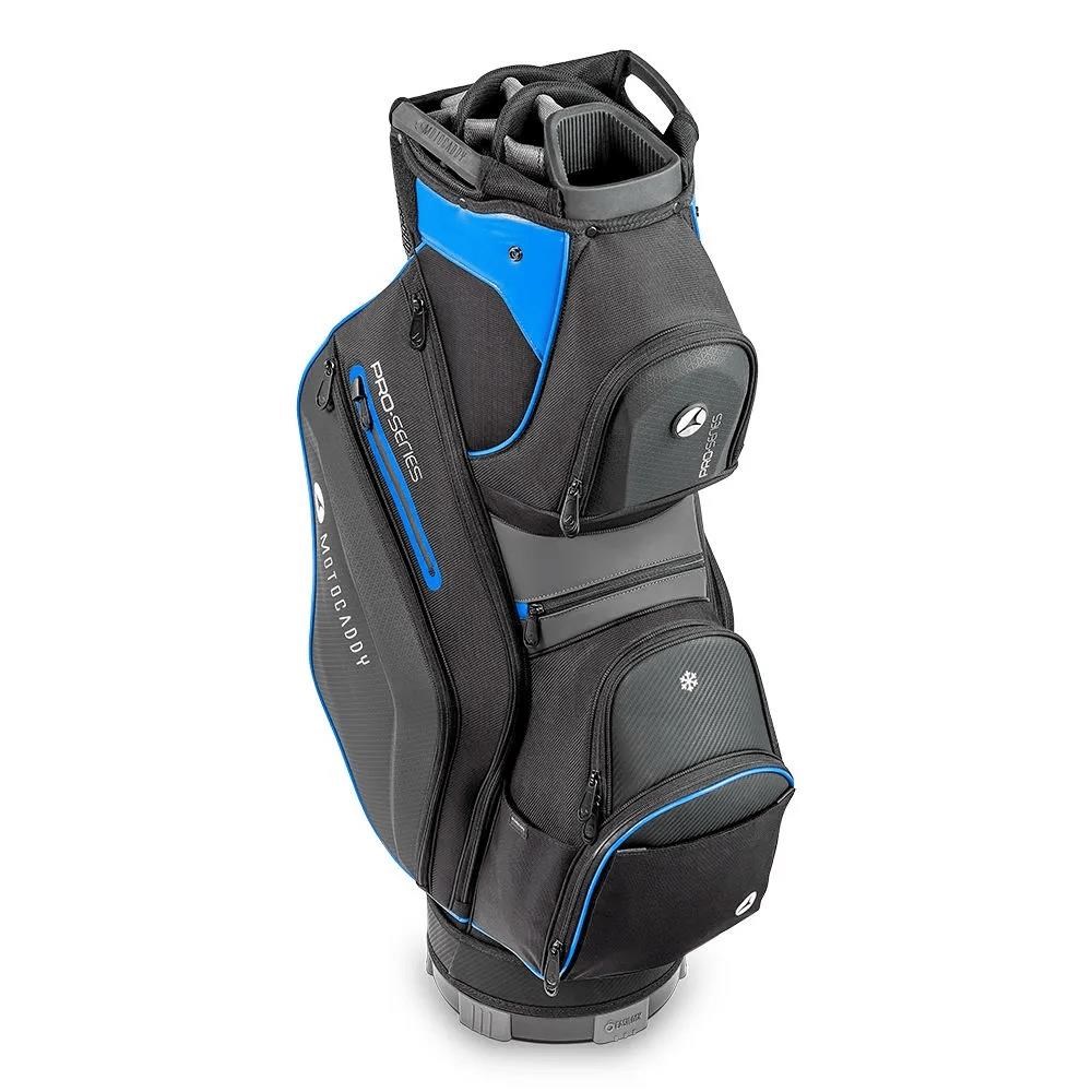 Motocaddy Pro-Series Cartbag, schwarz/blau