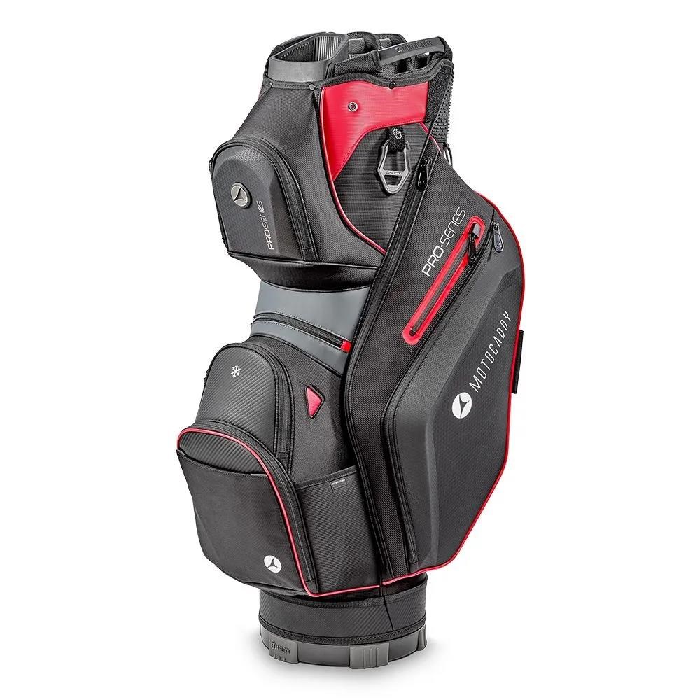 Motocaddy Pro-Series Cartbag, schwarz/rot