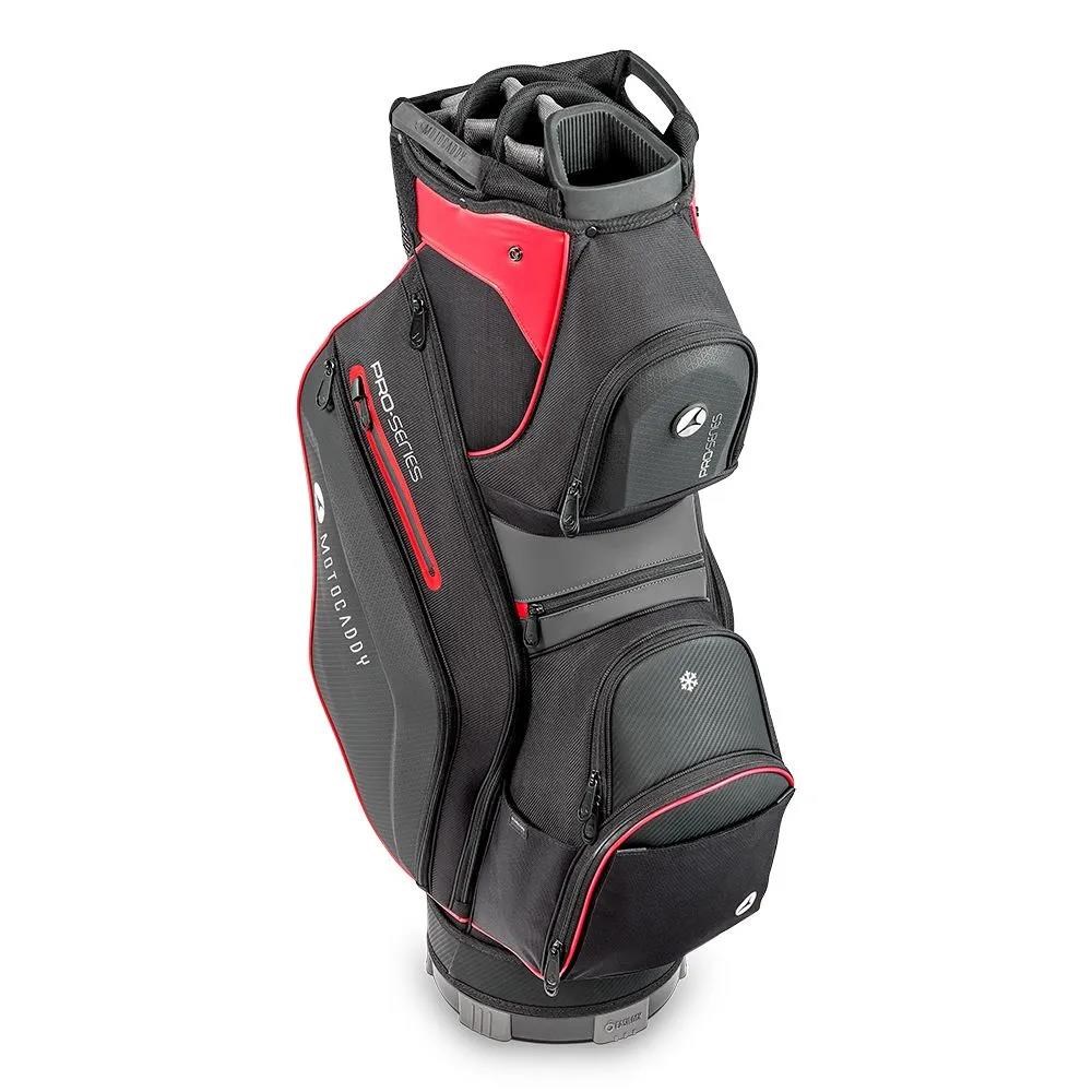 Motocaddy Pro-Series Cartbag, schwarz/rot