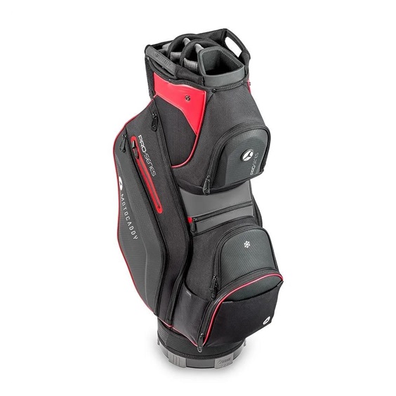 Motocaddy Pro-Series Cartbag, schwarz/rot
