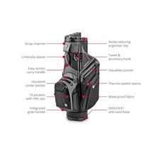 Motocaddy PROTEKTA Cartbag, schwarz/weiss