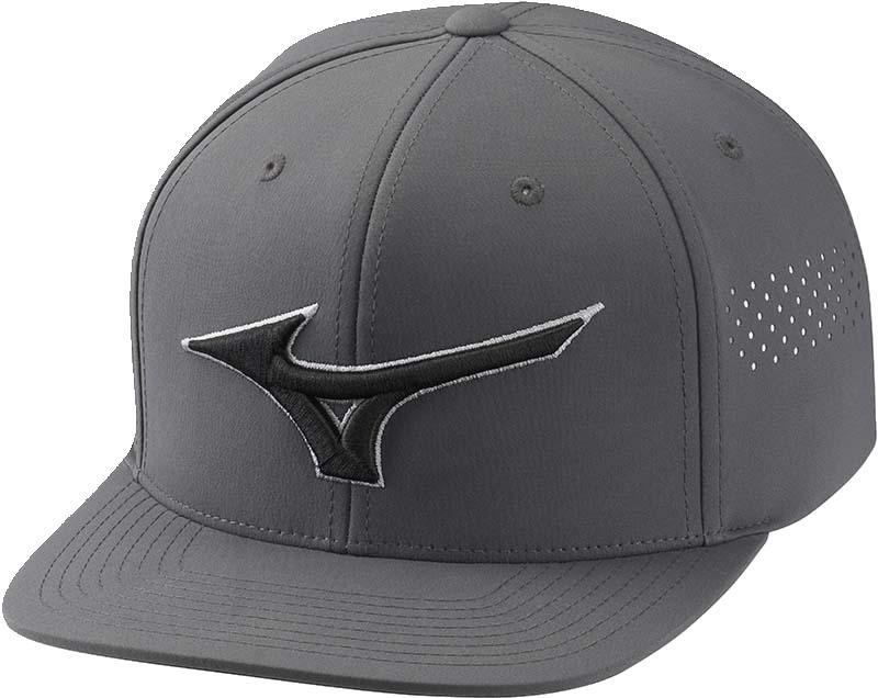 Mizuno Tour Flat Snapback Herren Cap, dunkelgrau