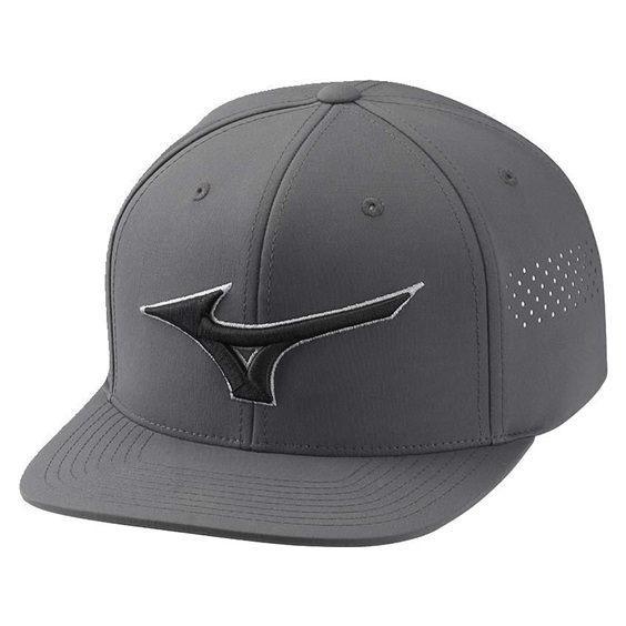 Mizuno Tour Flat Snapback Herren Cap, dunkelgrau