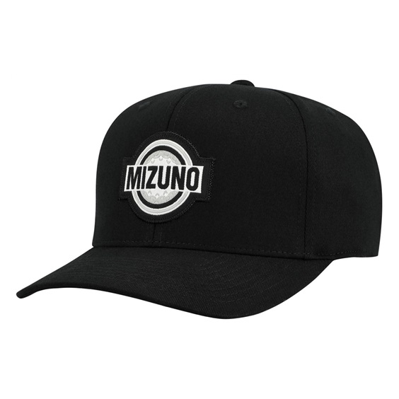 Mizuno Patch Snapback Herren Cap, schwarz
