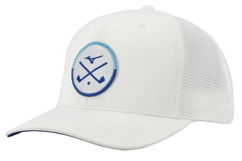 Mizuno Crossed Clubs Meshback Herren Cap, weiss