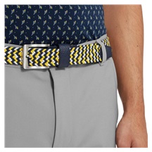 FootJoy Braided Gürtel, navy/white/taxi
