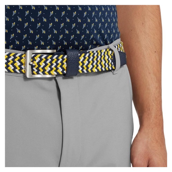 FootJoy Braided Gürtel, navy/white/taxi
