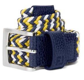 FootJoy Braided Gürtel, navy/white/taxi