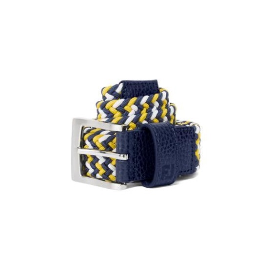 FootJoy Braided Gürtel, navy/white/taxi