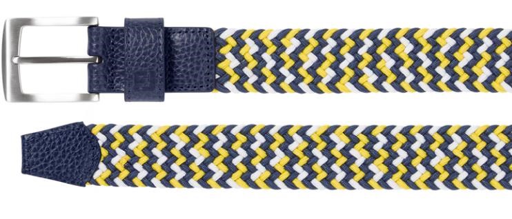 FootJoy Braided Gürtel, navy/white/taxi