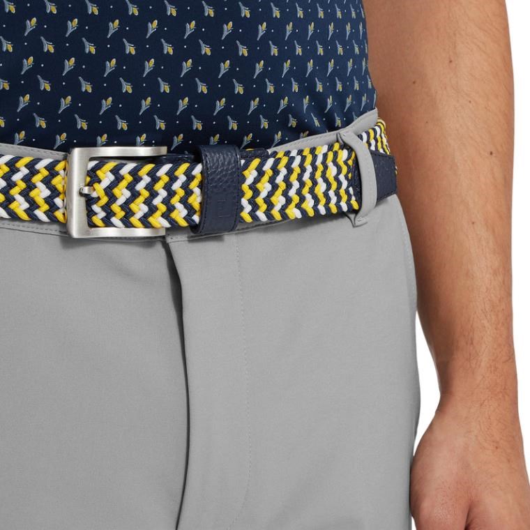 FootJoy Braided Gürtel, navy/white/taxi