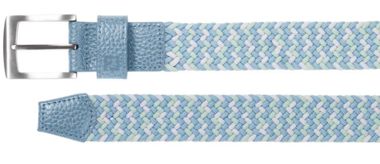FootJoy Braided Gürtel, blue jay/white/pistachio, blue jay/white/pistachio