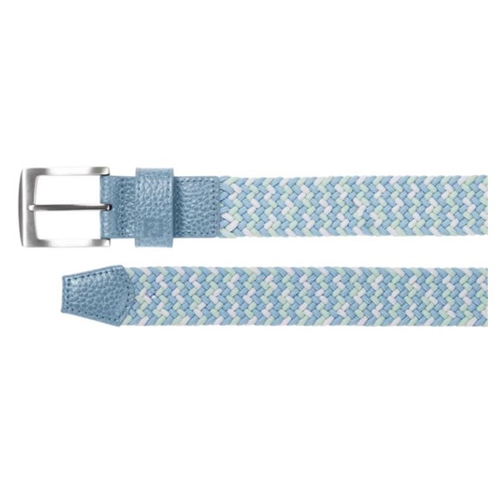 FootJoy Braided Gürtel, blue jay/white/pistachio, blue jay/white/pistachio