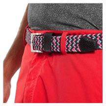 FootJoy Braided Gürtel, black/flint/hibiscus