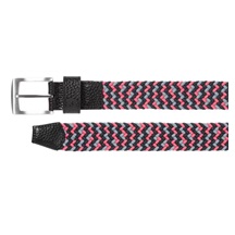 FootJoy Braided Gürtel, black/flint/hibiscus