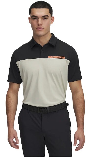 Under Armour T2G Color Block Herren Poloshirt, schwarz