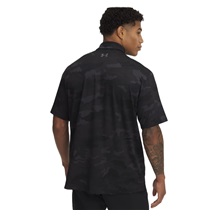 Under Armour Playoff 3.0 Printed Herren Poloshirt, schwarz