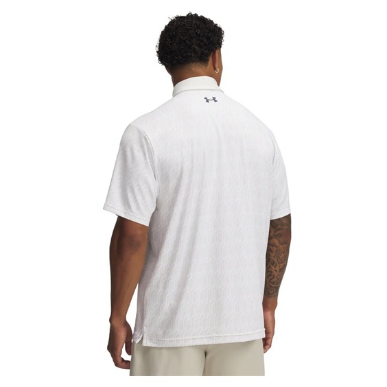 Under Armour Playoff 3.0 Printed  Herren Poloshirt, weiss