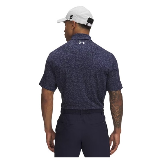 Under Armour Playoff 3.0 Printed Herren Poloshirt, dunkelblau