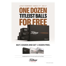 Titleist Pro V1 Loyalty: 3+1 Dutzend Gratis