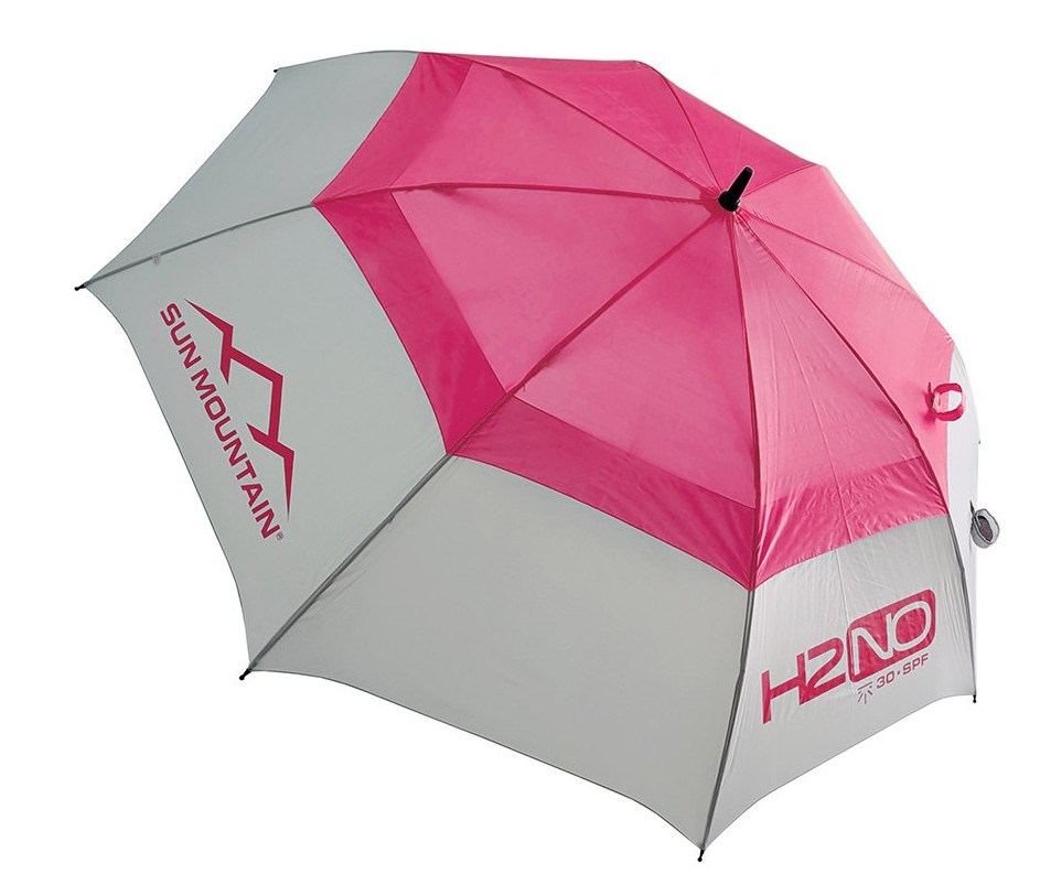Sun Mountain H2NO 30SPF Regenschirm 68", rosa/grau