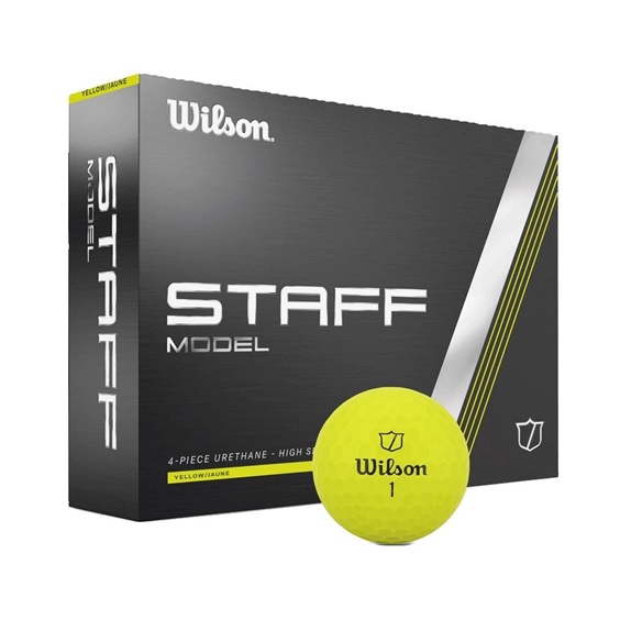 Wilson Staff Model Golfbälle, gelb