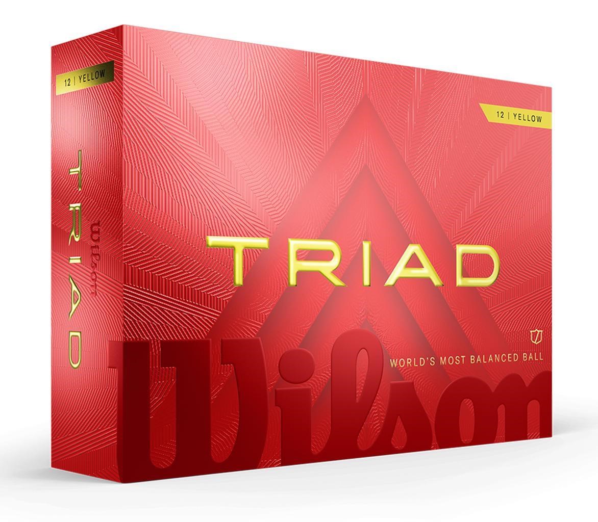 Wilson Triad Golfbälle, gelb