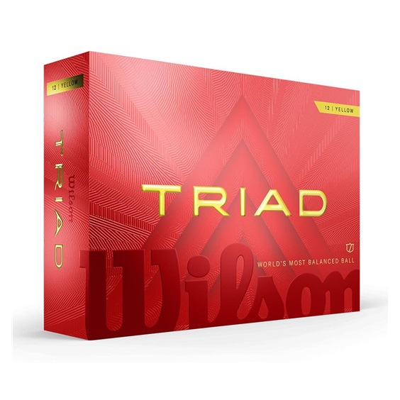 Wilson Triad Golfbälle, gelb
