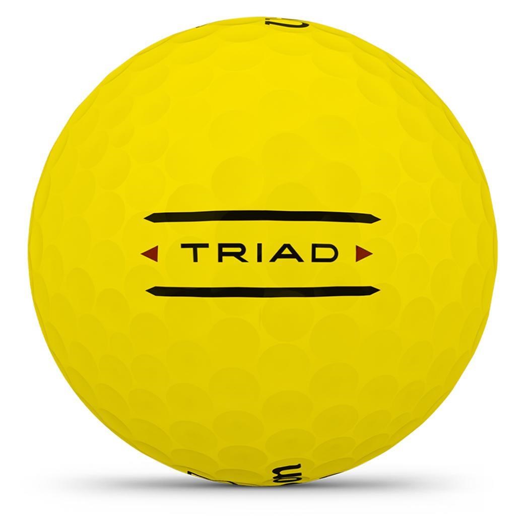 Wilson Triad Golfbälle, gelb