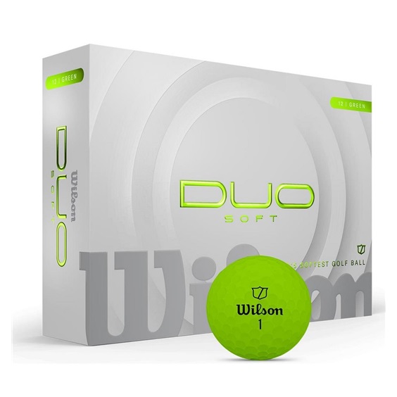 Wilson Duo Soft Golfbälle, grün