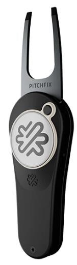 Pitchfix Original Pitchgabel mit Ballmarker, schwarz