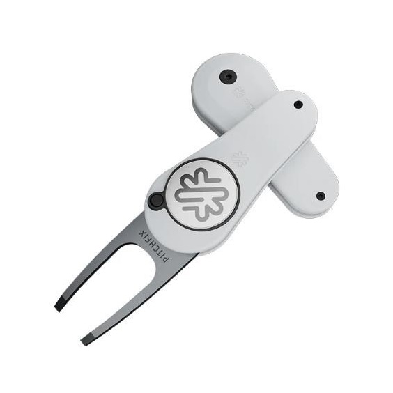 Pitchfix Original Pitchgabel mit Ballmarker, weiss