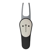 Pitchfix Icon Pitchgabel mit Ballmarker, Schwarz