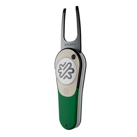 Pitchfix Icon Pitchgabel mit Ballmarker, grün