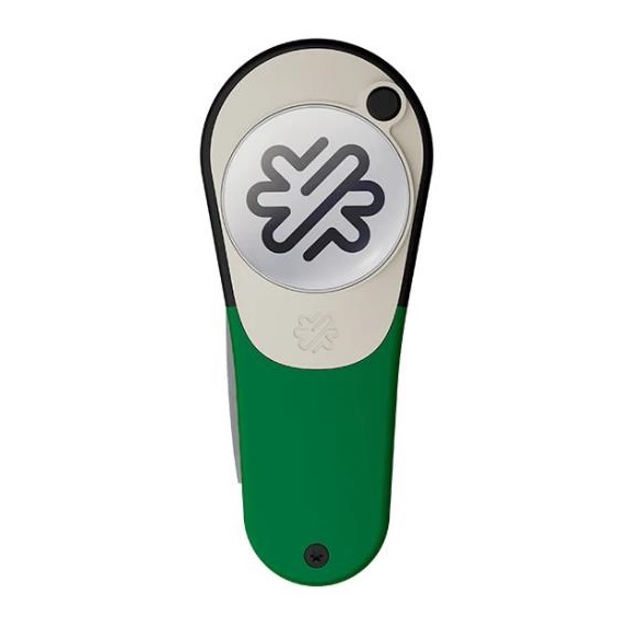 Pitchfix Icon Pitchgabel mit Ballmarker, grün