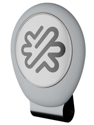 Pitchfix Weiss Golf Magnetic Cap Clip mit Ballmarker