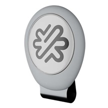 Pitchfix Weiss Golf Magnetic Cap Clip mit Ballmarker
