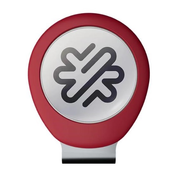 Pitchfix Rot Golf Magnetic Cap Clip mit Ballmarker