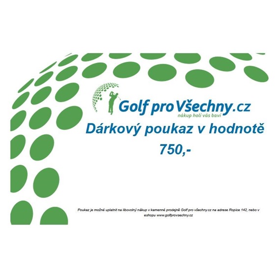 Dárkový poukaz v hodnotě 750,-