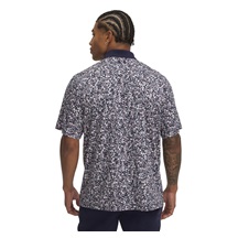 Under Armour Matchplay Printed Herren Poloshirt, blau/Blumendruck