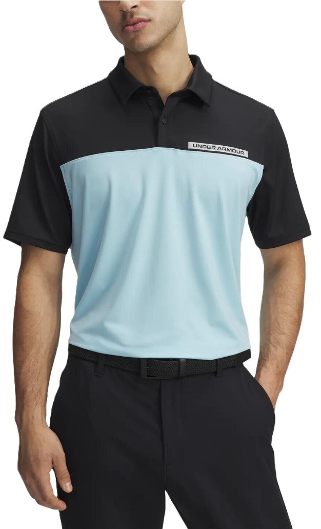 Under Armour T2G Color Block Herren Poloshirt, schwarz
