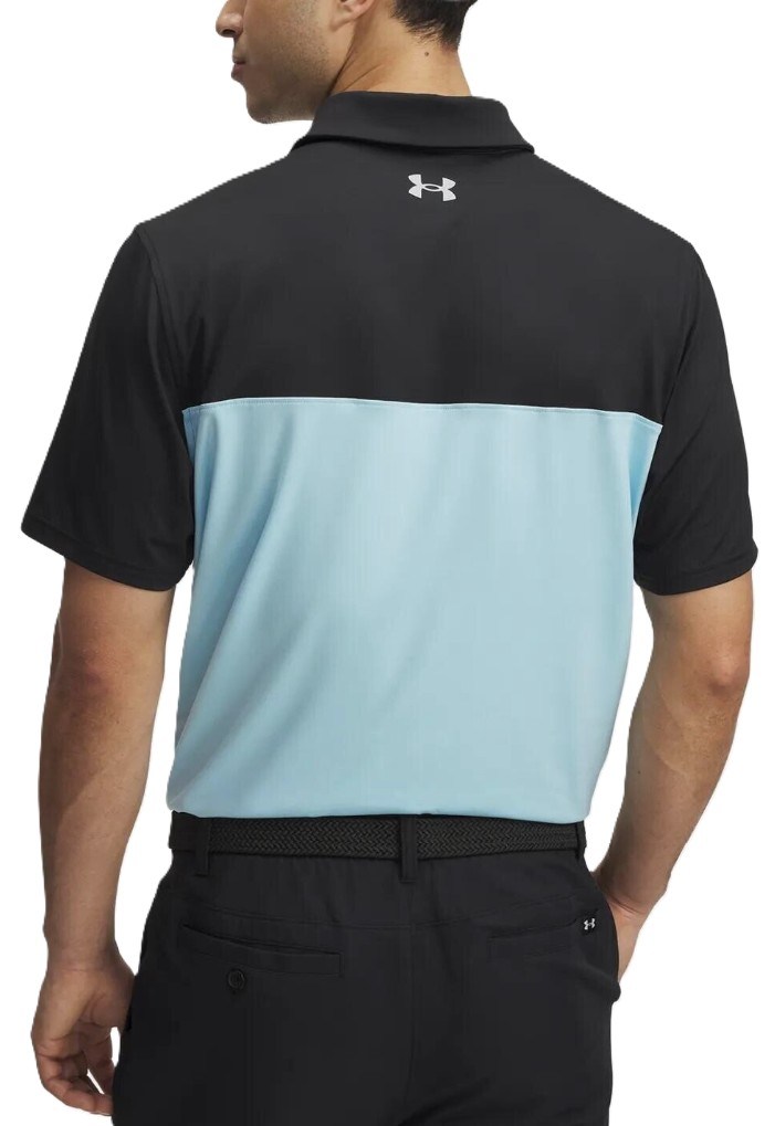 Under Armour T2G Color Block Herren Poloshirt, schwarz