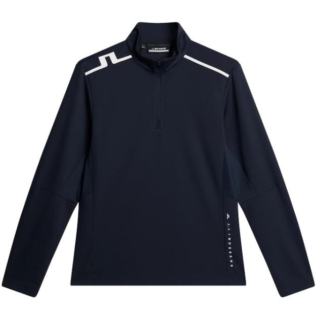 J.Lindeberg Leon Quarter Zip Mid Layer Herren Sweatshirt, JL Navy