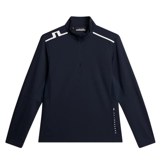 J.Lindeberg Leon Quarter Zip Mid Layer Herren Sweatshirt, JL Navy