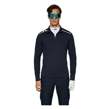 J.Lindeberg Leon Quarter Zip Mid Layer Herren Sweatshirt, JL Navy