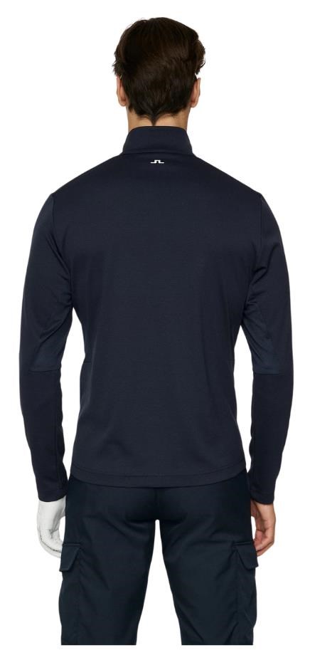 J.Lindeberg Leon Quarter Zip Mid Layer Herren Sweatshirt, JL Navy