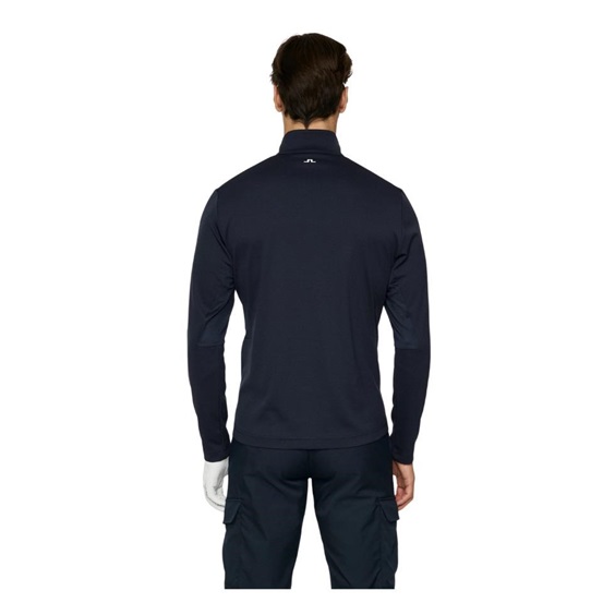 J.Lindeberg Leon Quarter Zip Mid Layer Herren Sweatshirt, JL Navy