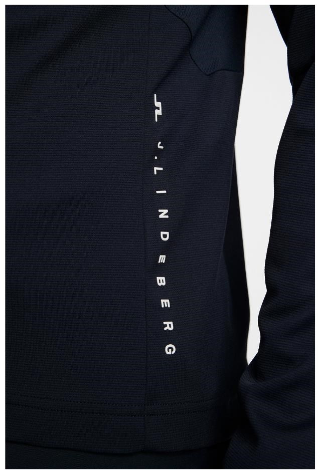 J.Lindeberg Leon Quarter Zip Mid Layer Herren Sweatshirt, JL Navy