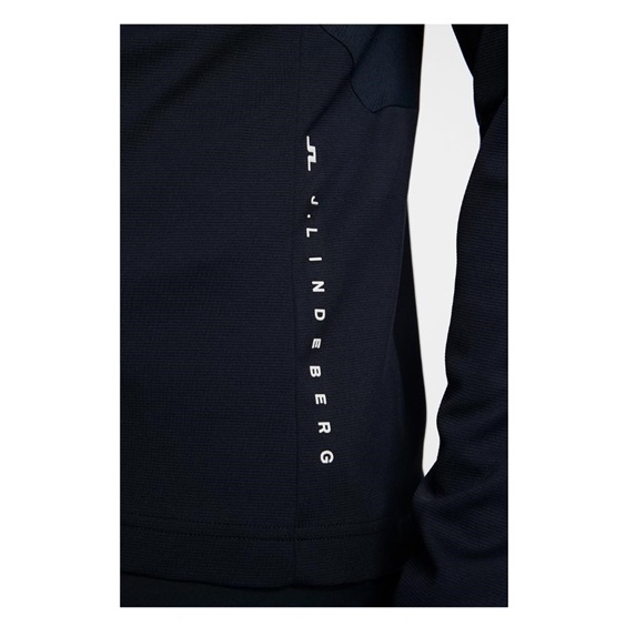 J.Lindeberg Leon Quarter Zip Mid Layer Herren Sweatshirt, JL Navy